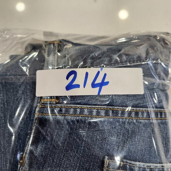 Vintage Polo Ralph Lauren Jeans Mens 46x32 Blue Big Medium Wash Straight Leg - Picture 16 of 16